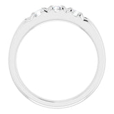 14K White 3/4 CTW Natural Diamond Anniversary Band